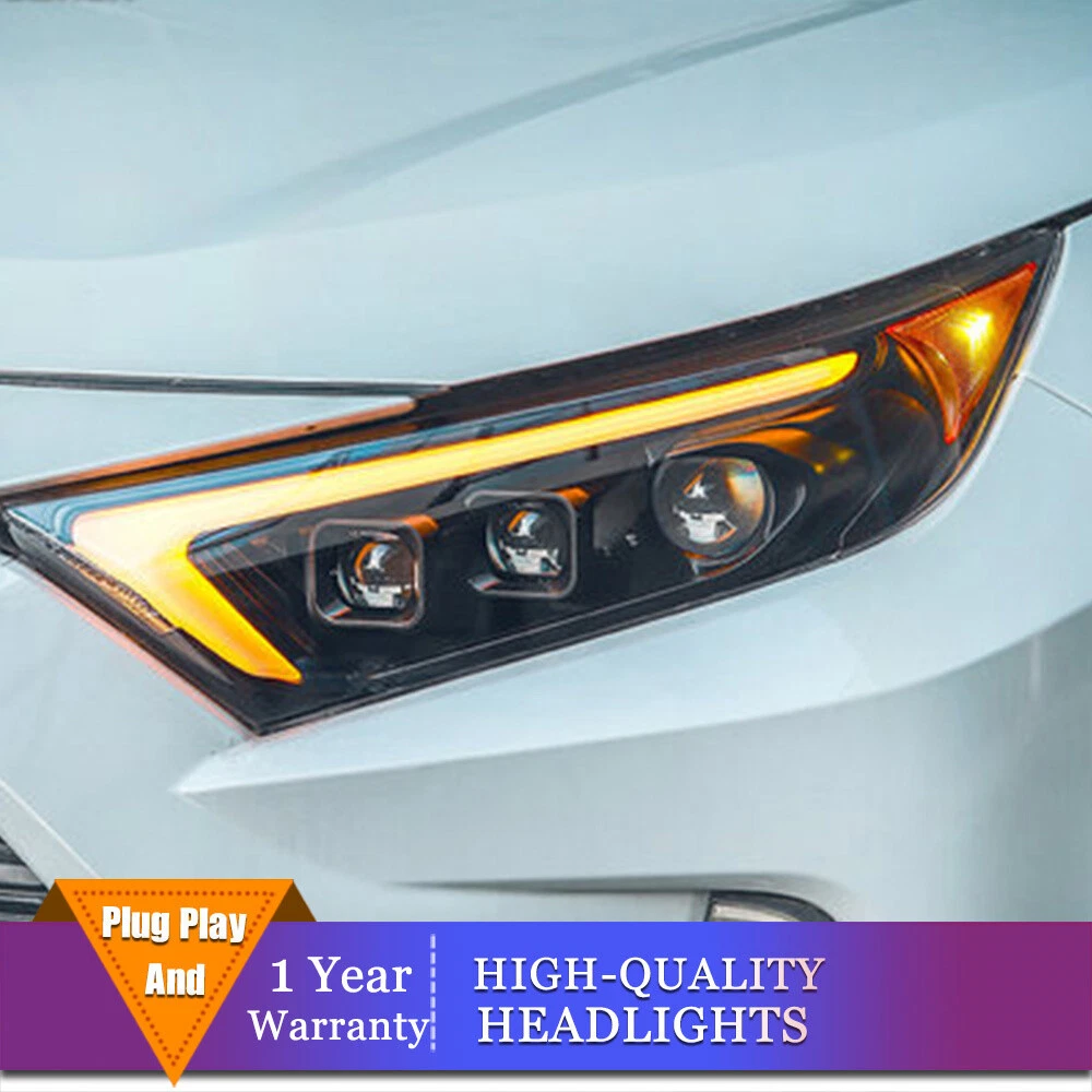 LED Headlights For Toyota RAV4 2019 2022 LED DRL Sequential Turn