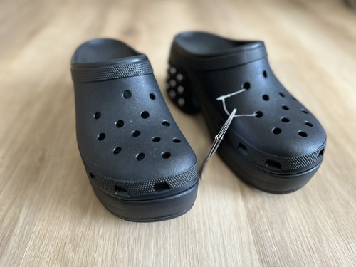 Crocs Siren Studded Clog Heel Black Women’s Size M11 Sandals NEW - Picture 4 of 7