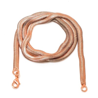 100% Oxidized Pure Copper Rope Chain Designer Link Chain Necklace Jewelry 22'' in