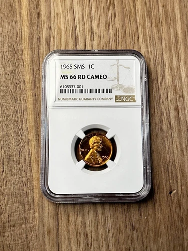 1965 SMS Lincoln Memorial Cent 1c NGC MS 66 RD CAMEO
