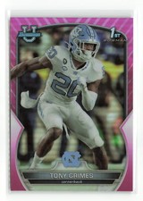 TONY GRIMES #75 2022 BOWMAN CHROME UNIVERSITY 1ST PINK