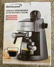 NEW BRENTWOOD Brentwood GA-125 Espresso and Cappuccino Maker, Black