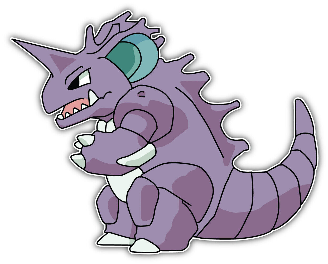 Purple Dragon Pokemon Cartoon Sticker Bumper Decal - '' ...