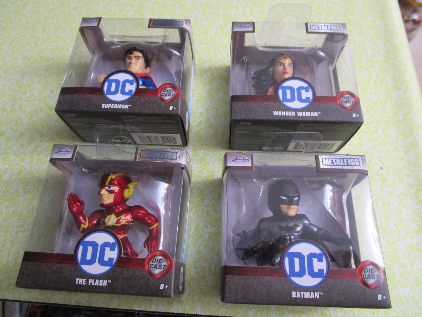 DC Comics Jada Toys Metalfigs Complete Set Batman-Superman-Wonder Woman-Flash