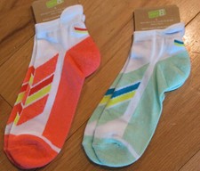 Crazy 8 lot 2 pair girl thick athletic socks NWT L 10-12 yr shoe sz 3-5 girls'