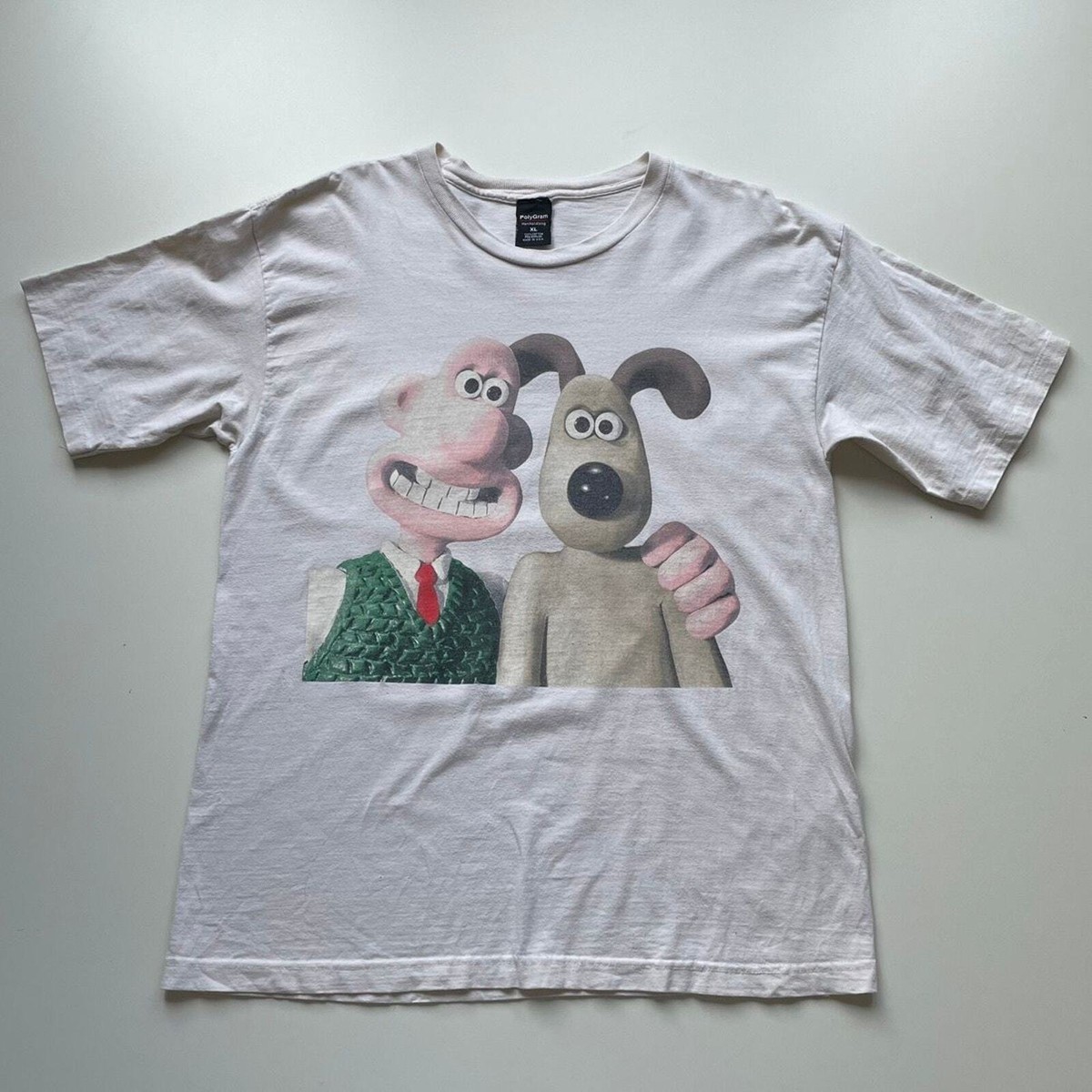 Vintage 90s Wallace & Gromit Movie Graphic T Shirt Men