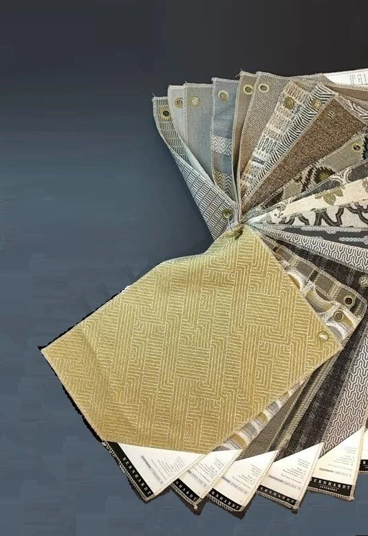 LOT 20 BERNHARDT Polyester Rug FURNITURE Textile 17 x 12" Railroaded Brown Swatc - Image 2 of 4