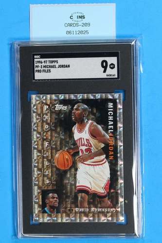 1996-97 TOPPS PF-3 MICHAEL JORDAN PRO FILES SGC 9  MINT CARD-209