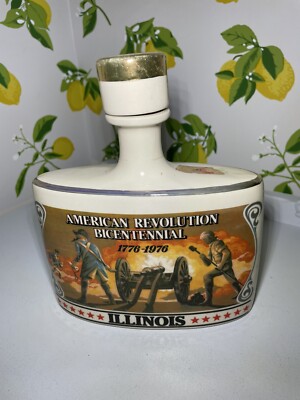 Early Times American Revolution Bicentennial Edition Illinois Bourbon Decanter