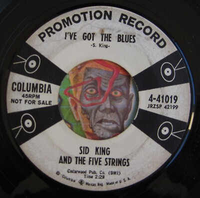 HEAR Sid King 45 I've Got The Blues / What Have Ya Got To Lose rockabilly