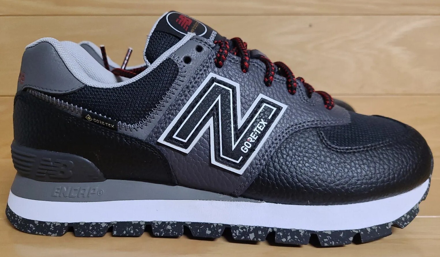 New Balance 574 GTX Gore-Tex Size 7 Black Grey Mens Shoe Sneake4 M574DGTX |  eBay