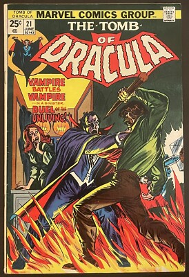 Tomb of Dracula #21 Marvel 1974 | eBay
