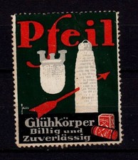 420866/ Reklamemarke - Pfeil Gl&uuml;hk&ouml;rper