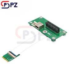 NGFF (M.2) Key A/E To PCI-E X4 Riser Card with FPC Cable & Magnetic Pad Vertical