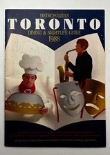1988 Toronto Canada Dining Restaurants Nightlife Guide Vintage Travel Booklet