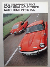 Triumph GT6 Mark 2 Brochure c.1969