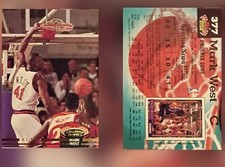 Topps 1992-93 Stadium Club Rookie Mark West #377 Phoenix Suns NBA Card. rookie card picture