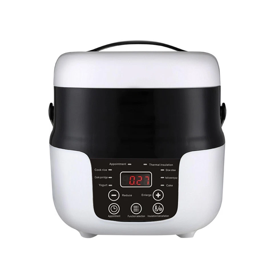 Fahrzeug 2L Mini Reise Reiskocher 12V 24V Reiskochtopf 20x20cm Multifunktional - Bild 3 von 4