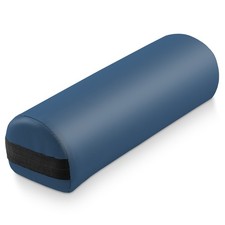 OPEN BOX - 6" Massage Table 3/4 Jumbo Round Bolster Pillow - Head Cushion -Blue.