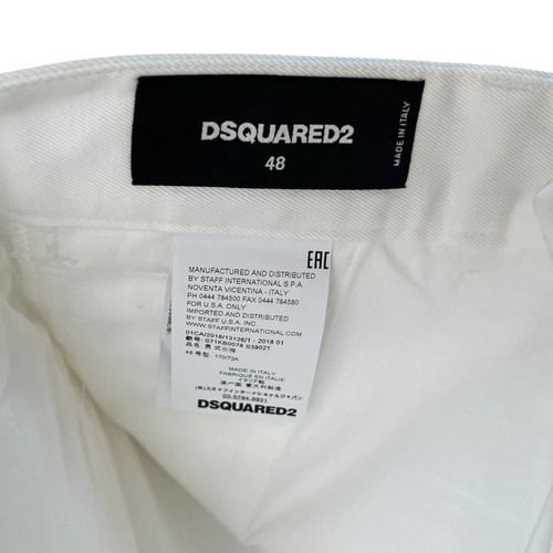 Pantalón para hombre Dsquared2 placa logotipo blanco IT 48 / UK 32 - Imagen 5 de 8