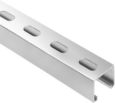 5 Feet Length Strut Channel Trolley Track,1-5/8" High and Wide 12 Gauge Metal St