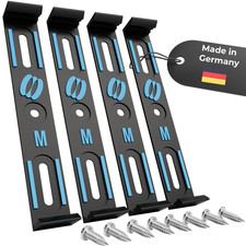 MELINKU® Kennzeichenhalter 1.0 universal rahmenlose Nummernschildhalter Carbon