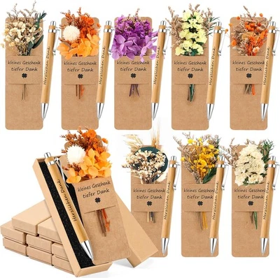 ZJTAPE 8 Sets Ein Kleines Dankeschön Geschenke - Holz Kugelschreiber mit