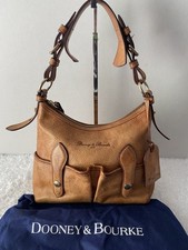 Borsa a tracolla Dooney Bourke fiorentina vacchetta pelle hobo invecchiata vintage