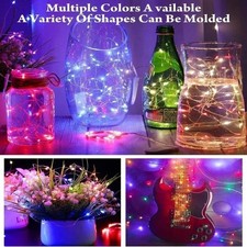 LE Battery Fairy Lights, 2M 20 LED Small Warm White Christmas... UK **