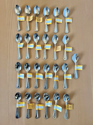 Lot of 100 Count Metal Tea Spoons Imperial Home Teaspoons