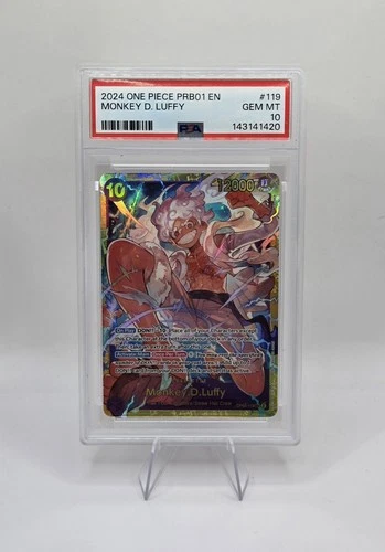 PSA 10 2024 One Piece Monkey.D.Luffy PRB01 SEC OP05-119