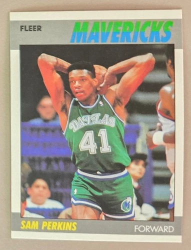 1987-88 Fleer #84 Sam Perkins Basketball Dallas Mavericks