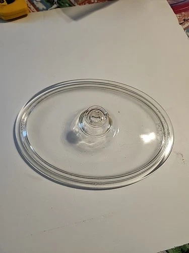 PYREX 633 C-OR-642 C Clear Glass Oval Replacement Lid - Casserole