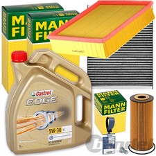 Mann Kit Diagnosi Auto + Castrol 5W30 1.9 Tdi Sdi per VW Golf 4 Bora A3 8L