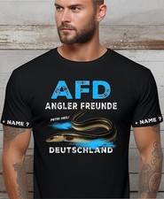 AFD Deutschland Anglershirt Angler T-Shirt Aalangeln Aalangler Vereine Motiv 99