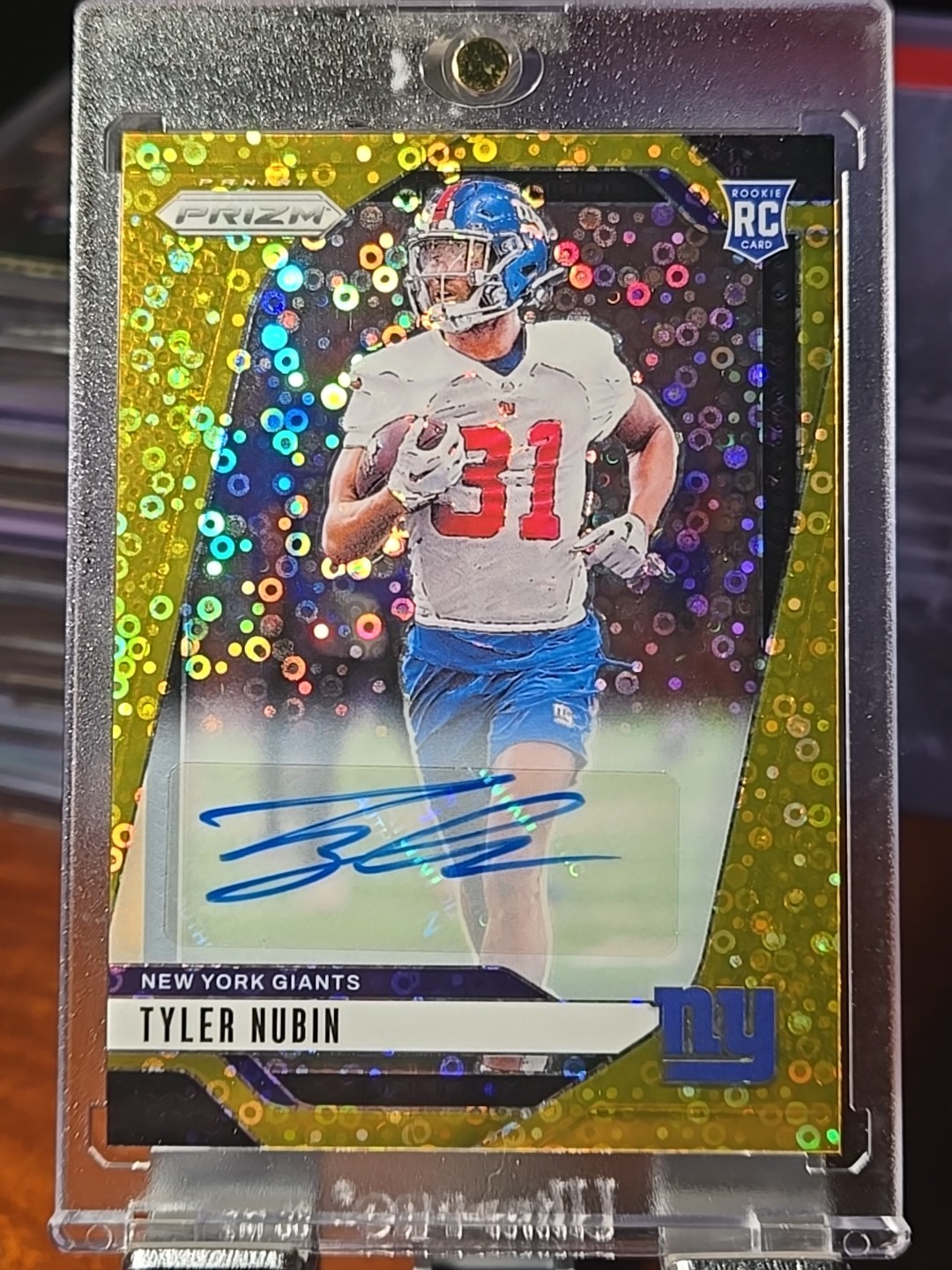 Tyler Nubin Panini Prizm #395 Autograph-Gold