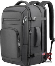 Black Travel Backpack&mdash;40L-50L&mdash;Expanded&mdash;17.3 Inch&mdash;Expanded