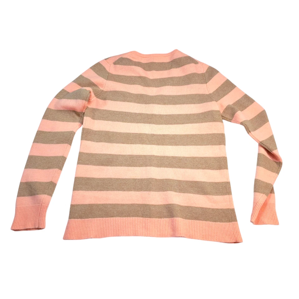 J. Suéter a Rayas Cuello en V Mujer Talla L Lana Nylon Mezcla Cachemira Costero Foto 2 de 4