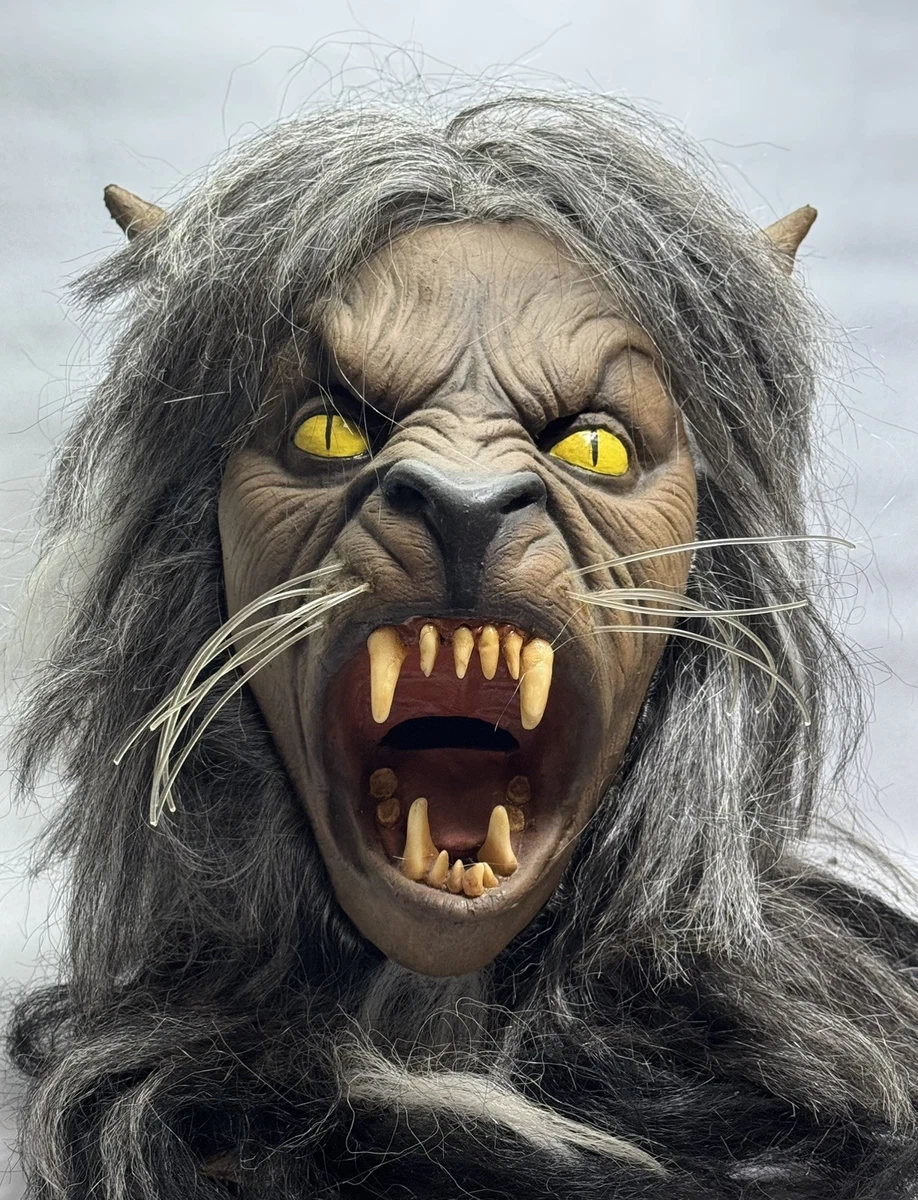 Máscara De Hombre Lobo De Látex Para Halloween – Cabeza Completa Con Pelaje Realista, Ideal Para Disfraces De Terror Y Cosplay