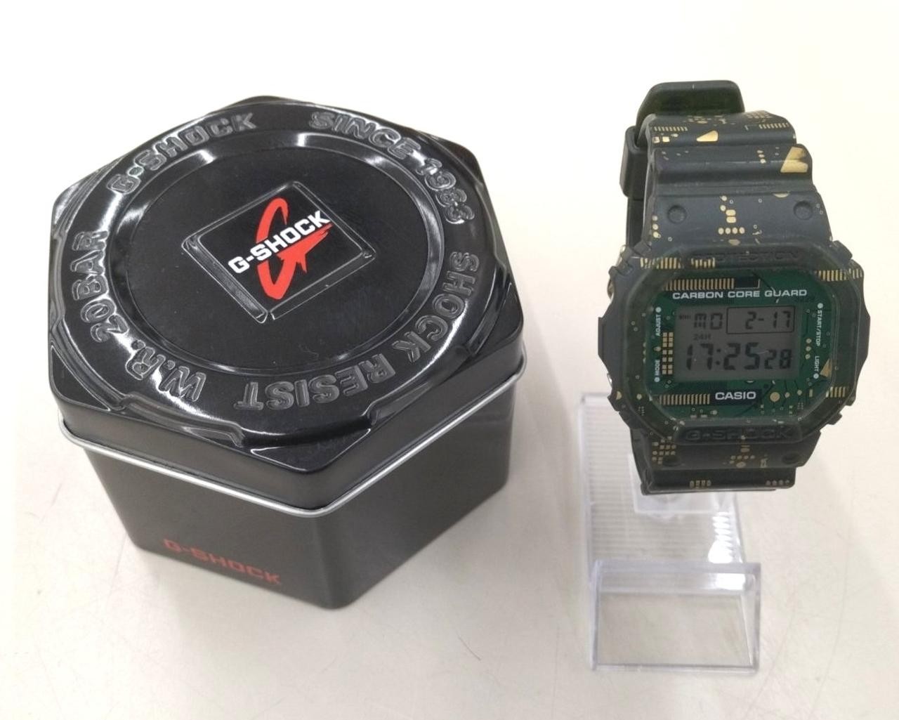 Casio G-shock Dwe5600cc-3 Limited Edition Carbon Core Interchangeable Watch