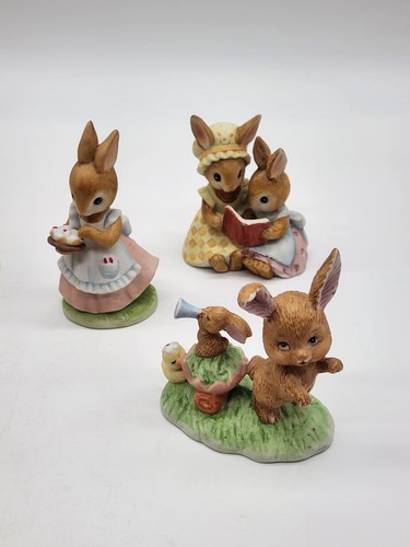 VINTAGE LEFTON BUNNY RABBIT EASTER SPRING FIGURINES (See Options) - Picture 3 of 32