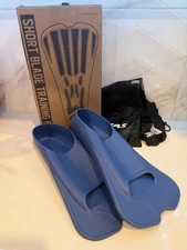 CAPAS Swim Training Fins Silicone Short Blade Floating Slippers with Mesh Bag XL