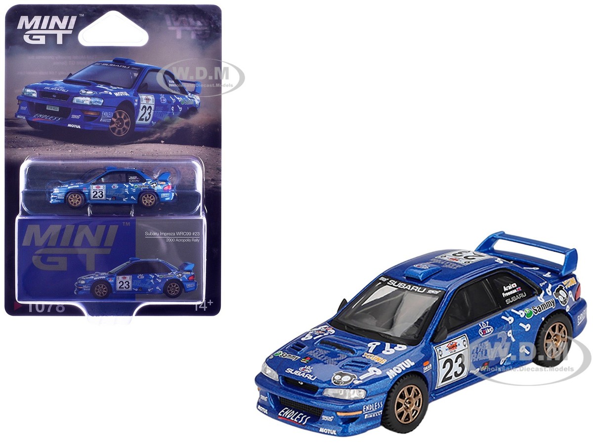 SUBARU IMPREZA WRC99 #23 ACROPOLIS RALLY (2000) 1/64 DIECAST BY