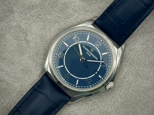 Vacheron Constantin Fiftysix Steel Auto 40 Watch Strap Blue Dial 4600E/000A-B487