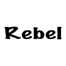 Rebel Decal Sticker Black Die Cut Vinyl