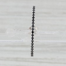 New Nina Wynn SINGLE Suspender 0.27ctw Black Diamond Earring 18k White Gold