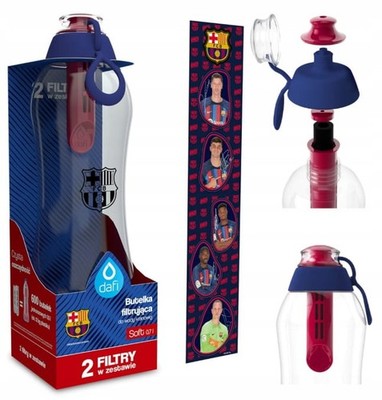 Dafi SOFT FC Barcelona Filterflasche 0,7ml 2 Kohlefilter + Aufkleber