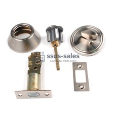 Silver Single Side Deadbolt Lock Equipped With 3 Keys