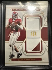2025 National Treasures - College Materials Signatures Jalen Milroe #53 Gold /10