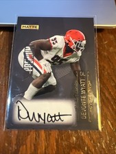 Devonte Wyatt 2022 Wild Card Matte Premium Auto Black-Silver Foil Rookie Auto. rookie card picture